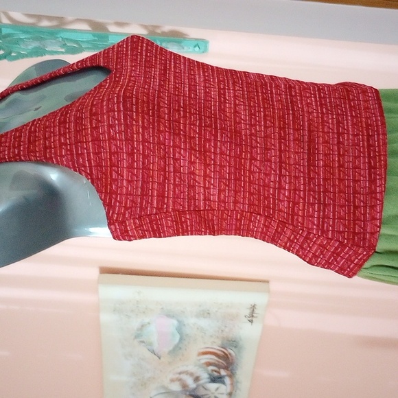 Orange Red Halter Top Size Medium Womens - Picture 2 of 6